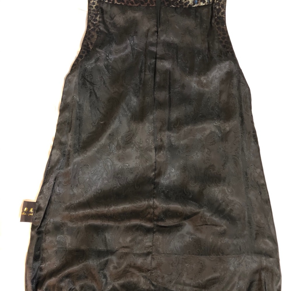 💚 Suede Leather Silk Dress Mei gui bangni - Picture 15 of 17